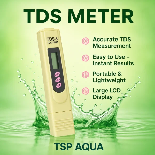 TDS Metter (4) TSP AQUA TDS Meter, Water Quality Tester For Drinking Water,Swimming Pools Digital TDS Meter